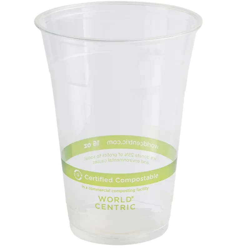 Cup 16 FLOZ PLA Clear 1000/Case