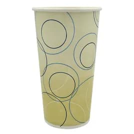 Cold Cup Tall 20 OZ Single Wall Poly-Coated Paper Champagne 1000/Case