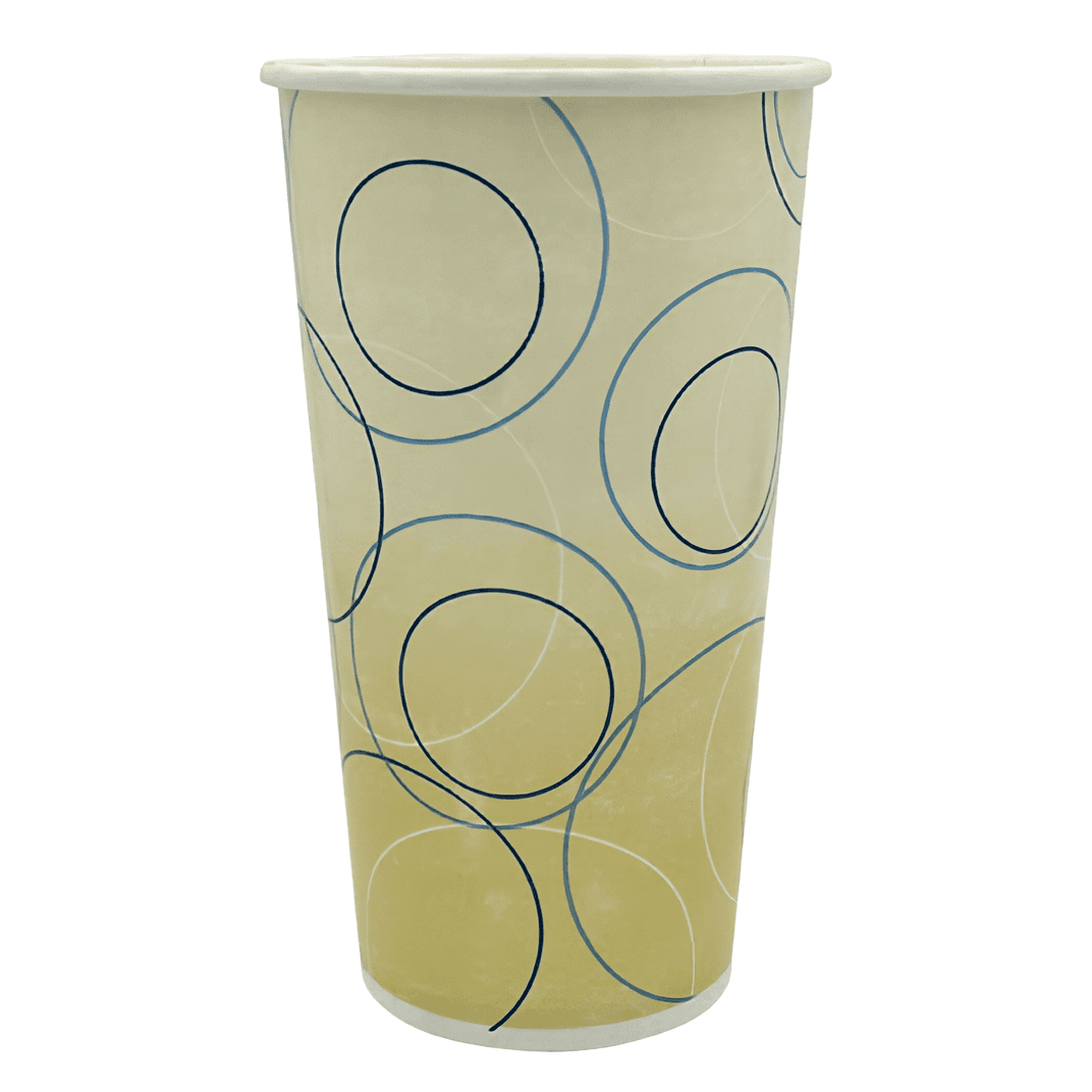 Cold Cup Tall 20 OZ Single Wall Poly-Coated Paper Champagne 1000/Case