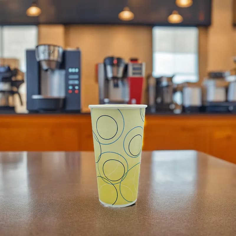 Cold Cup Tall 20 OZ Single Wall Poly-Coated Paper Champagne 1000/Case