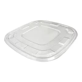 Lid 11X11X0.48 IN PET Clear Square For 80-120 OZ Bowl 50/Case
