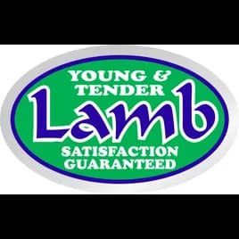 Young & Tender Lamb Meat Label 1.25X2 IN Silver Green Blue White Oval 500 Count/Roll 20 Rolls/Case 10000 Count/Case