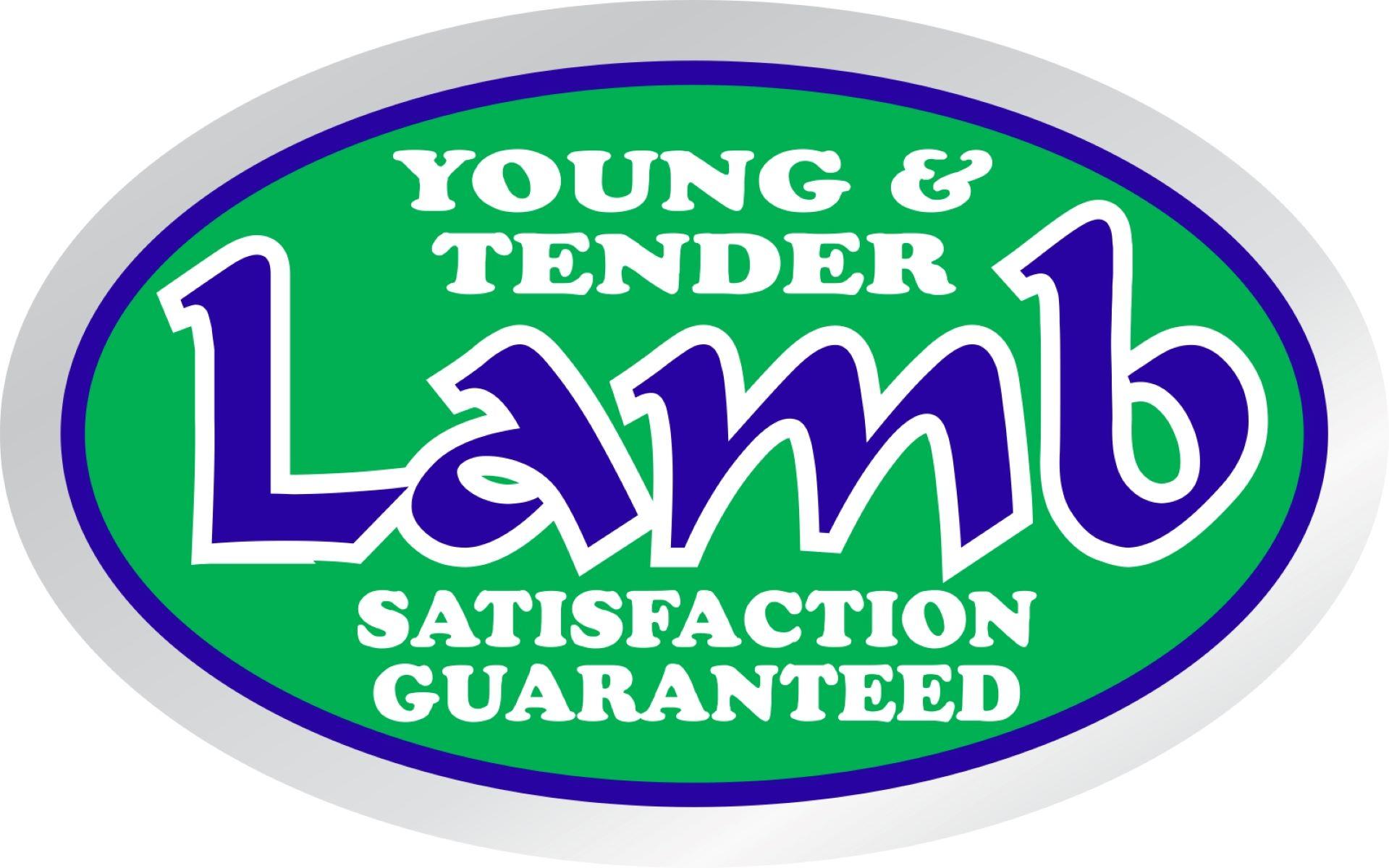 Young & Tender Lamb Meat Label 1.25X2 IN Silver Green Blue White Oval 500 Count/Roll 20 Rolls/Case 10000 Count/Case