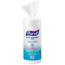Purell® Sanitizing Wipes 3.38X3.38X8 IN Fragrance Free Disposable Canister 80 Count/Pack 12 Count/Case