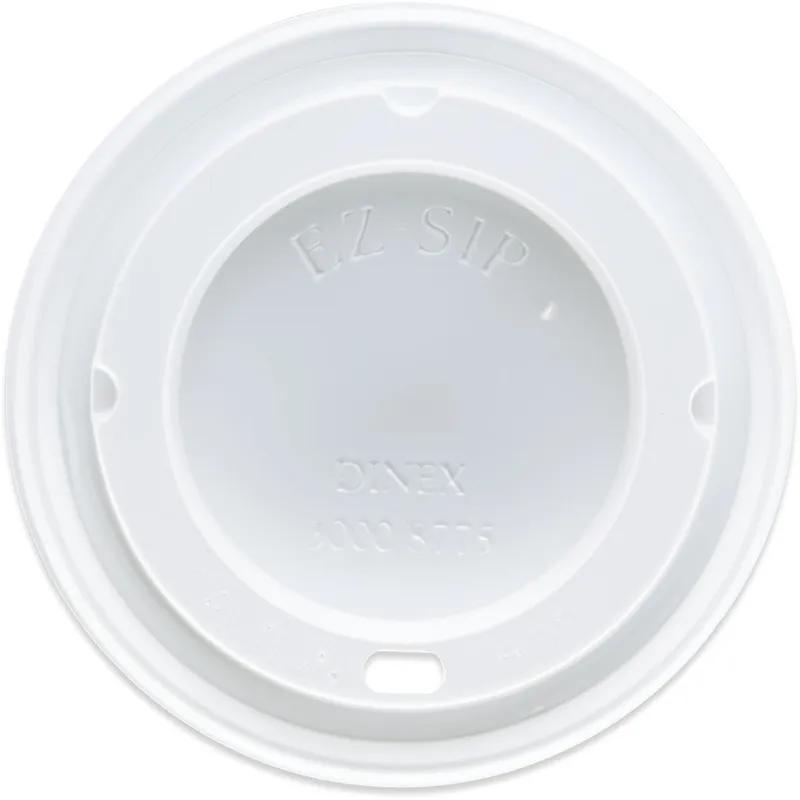 Dinex® Lid Dome PS White For 5-8 OZ Cup Sip Through 1000/Case