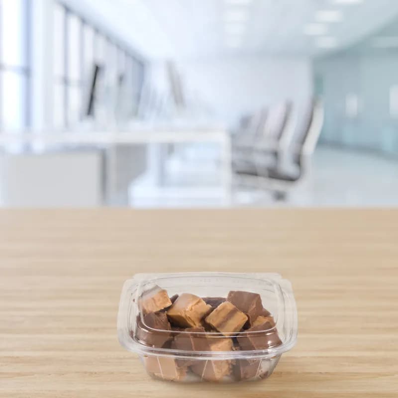 Dart® ClearPac® SafeSeal™ Cold Deli Container Hinged With Dome Lid 8 OZ PET Clear Rectangle 100 Count/Pack 2 Packs/Case