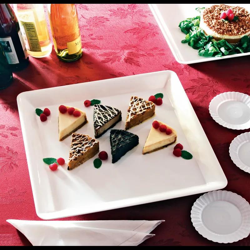 Serving Tray 14X14 IN White Square 25/Case