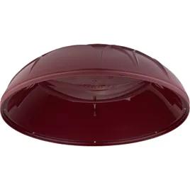 Dinex® Fenwick Plate Cover 10X2.88 IN PP Cranberry Dome 12/Case