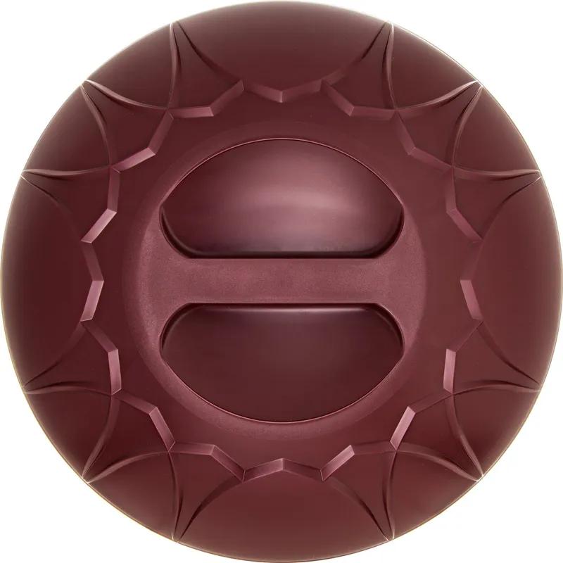 Dinex® Fenwick Plate Cover 10X2.88 IN PP Cranberry Dome 12/Case