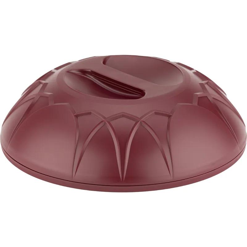 Dinex® Fenwick Plate Cover 10X2.88 IN PP Cranberry Dome 12/Case