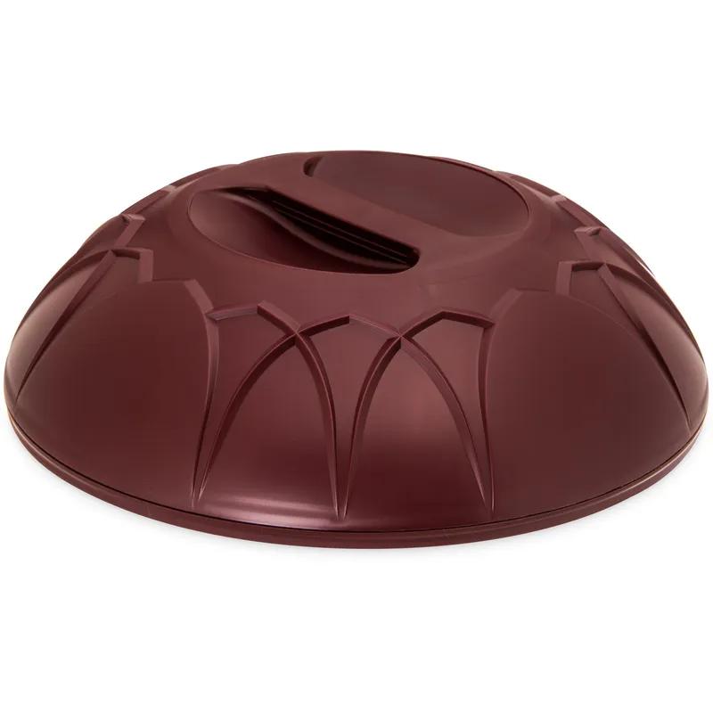 Dinex® Fenwick Plate Cover 10X2.88 IN PP Cranberry Dome 12/Case