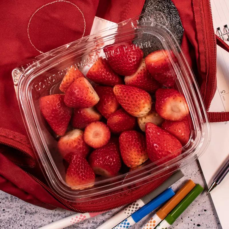 Dart® ClearPac® SafeSeal™ Cold Deli Container Hinged With Dome Lid 24 OZ PET Clear 100 Count/Pack 2 Packs/Case