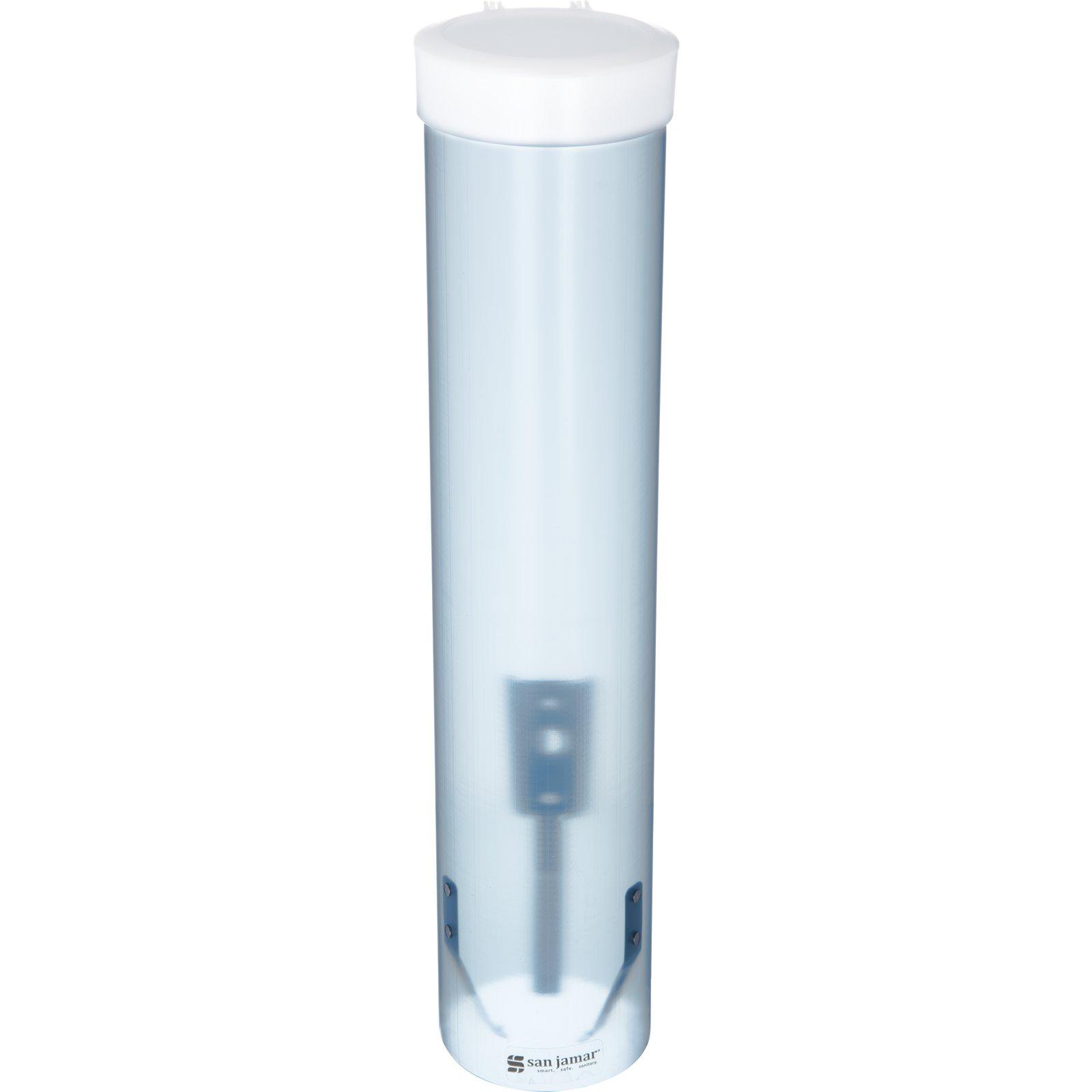 San Jamar Cup Dispenser Cone 4-10 OZ Plastic Frosted Blue 1/Each