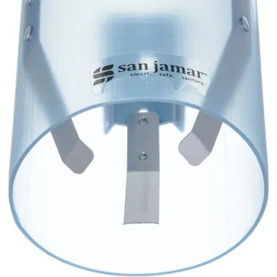 San Jamar Cup Dispenser Cone 4-10 OZ Plastic Frosted Blue 1/Each