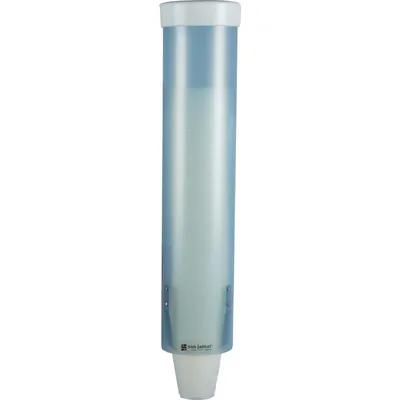 San Jamar Cup Dispenser Cone 4-10 OZ Plastic Frosted Blue 1/Each