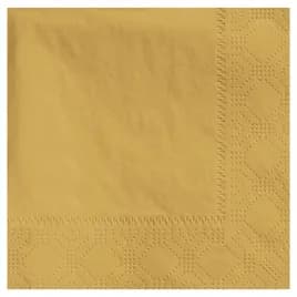 Beverage Napkins 10X10 IN Gold Tissue Paper 2PLY Embossed 1000/Case