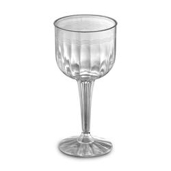 Resposables Cup Goblet With Stem 8 OZ Plastic Clear 96/Case