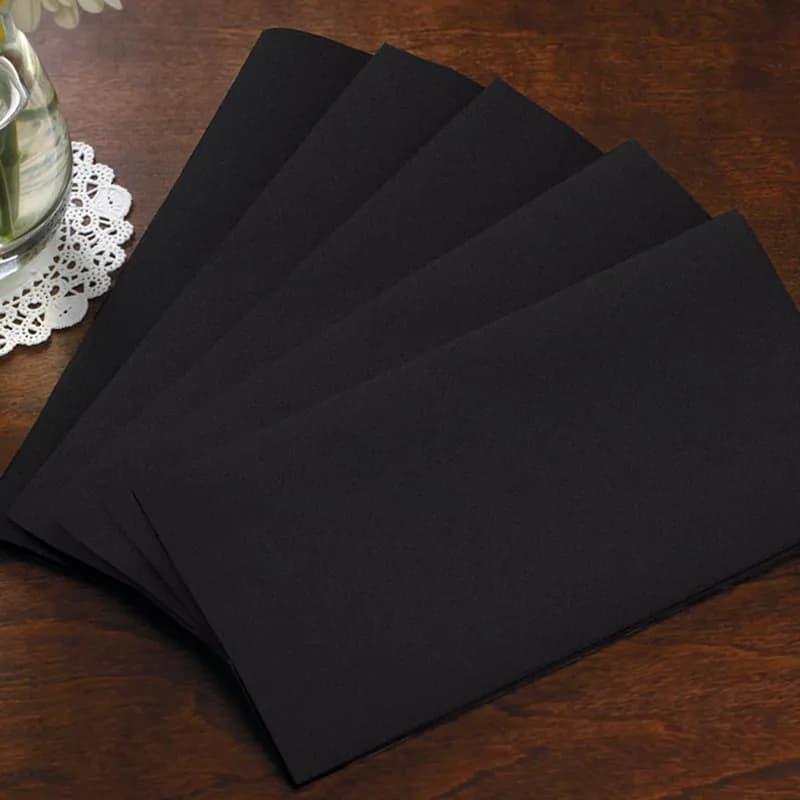 FashNpoint® Dinner Napkins 15.5X15.5 IN Black C-Fold 800/Case