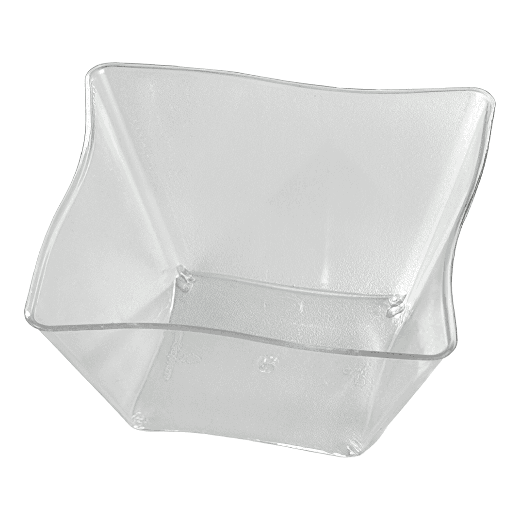 Bowl 5 OZ Plastic Clear Square 120/Case