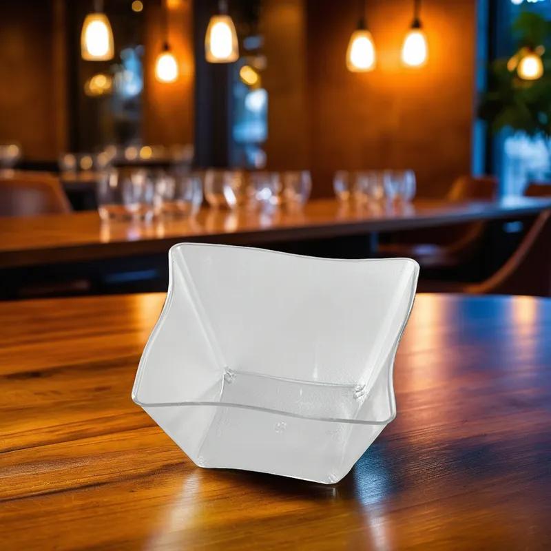 Bowl 5 OZ Plastic Clear Square 120/Case