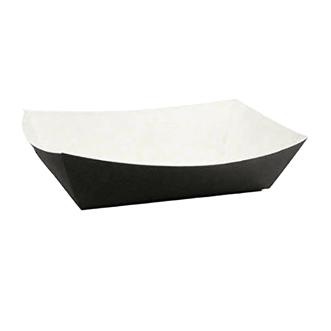 Food Tray 2 LB Paper Black 1000/Case