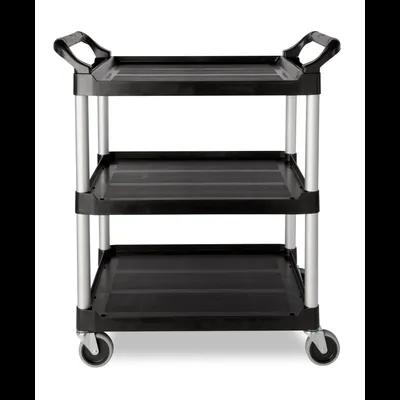 Utility Cart Medium (MED) 33.6X19X37.75 IN 200 LB Black Gray Resin With Casters 1/Each