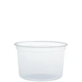 Solo® MicroGourmet® Deli Container Base & Lid Combo 16 OZ PP Translucent 25 Count/Pack 20 Packs/Case 500 Count/Case