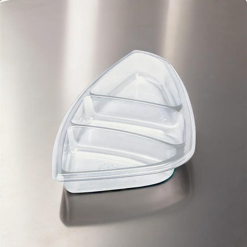 Fresh 'n Clear® Take-Out Container Insert 7.79X4.04X0.75 IN 3 Compartment PET Clear 600/Case