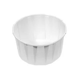 Souffle & Portion Cup 4 OZ Paper White Round 5000/Case