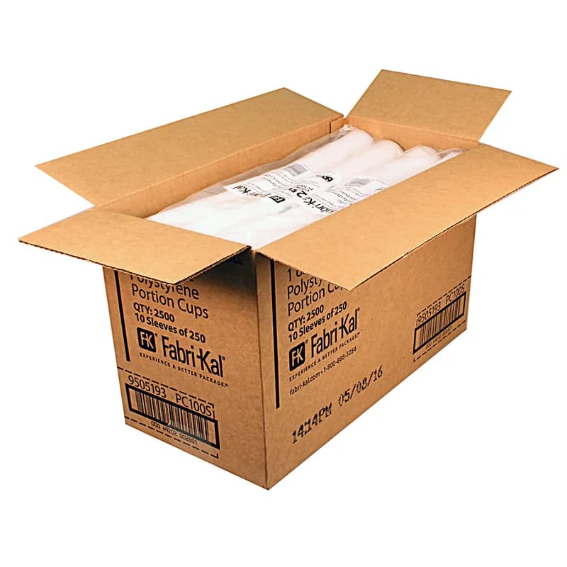 Souffle & Portion Cup 1 OZ HIPS Translucent Squat 2500/Case