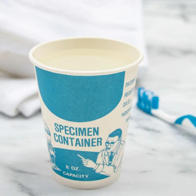 Solo® Cold Cup Medical 8 OZ SSP Multicolor Specimen Stock Print 50 Count/Pack 20 Packs/Case 1000 Count/Case