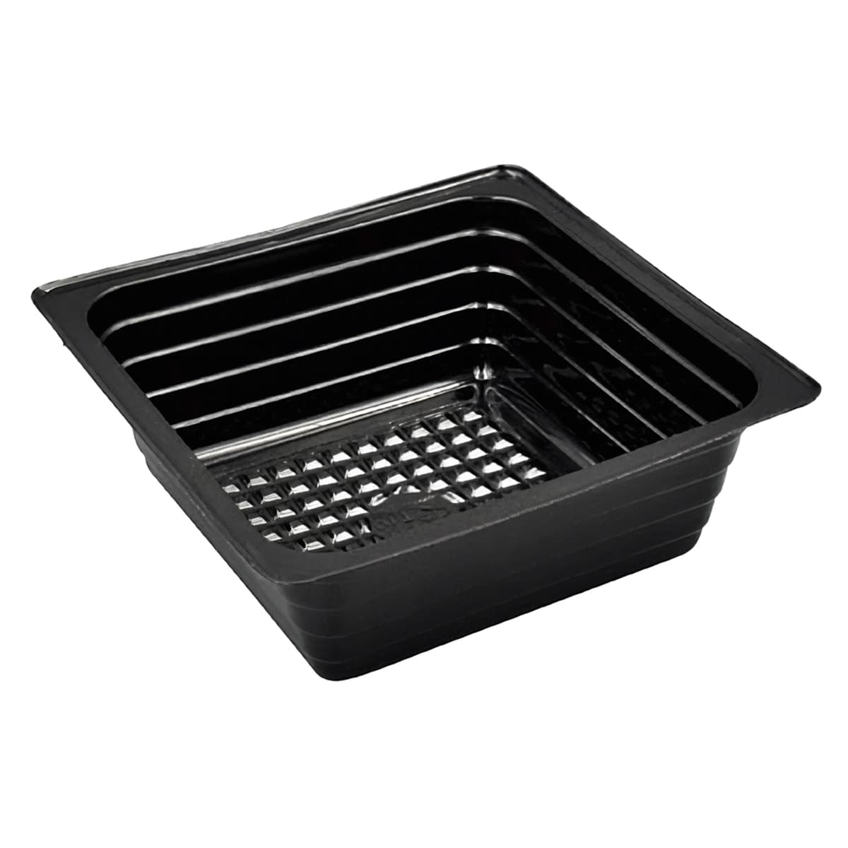 WNA Take-Out Tray 5 OZ Plastic Black OVS 2500/Case
