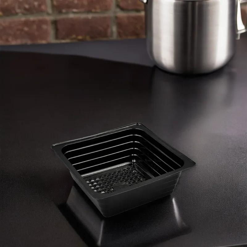 WNA Take-Out Tray 5 OZ Plastic Black OVS 2500/Case