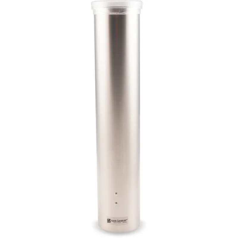 San Jamar Cup Dispenser 3-5 OZ Stainless Steel Silver 1/Each