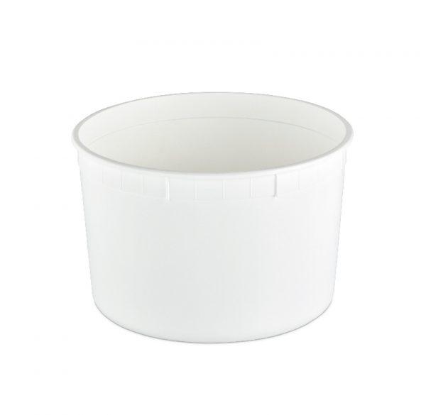 Classic Line Deli Container Base 64 OZ HDPE White Round 200/Case
