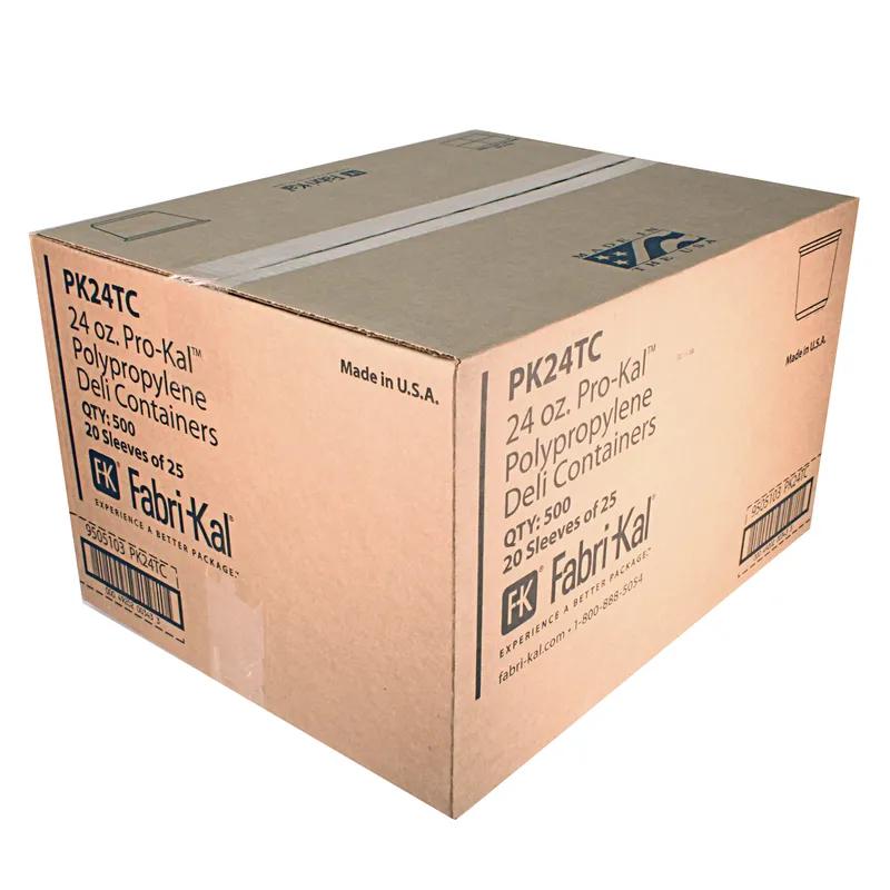 Pro-Kal® Deli Container Base 24 OZ PP Clear Round 500/Case
