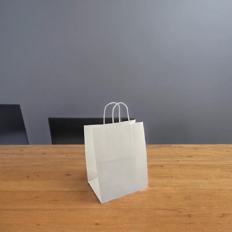 Victoria Bay Shopper Bag 12X9X15.75 IN White 200/Case