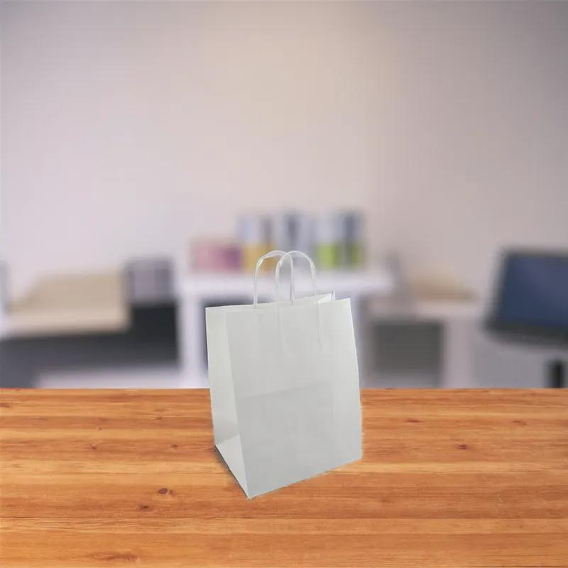 Victoria Bay Shopper Bag 12X9X15.75 IN White 200/Case