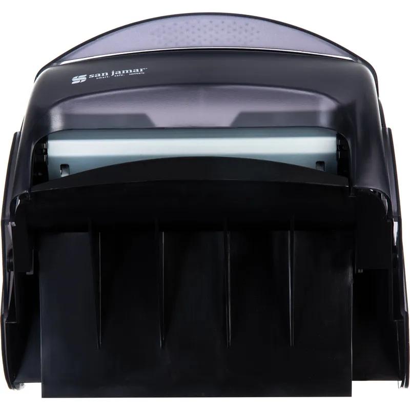 San Jamar Integra Paper Towel Dispenser 11.25X11.5X13.5 IN Plastic Wall Mount Black Lever Dispensed 1/Each