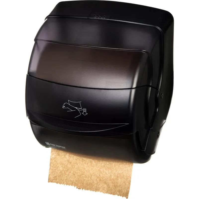 San Jamar Integra Paper Towel Dispenser 11.25X11.5X13.5 IN Plastic Wall Mount Black Lever Dispensed 1/Each