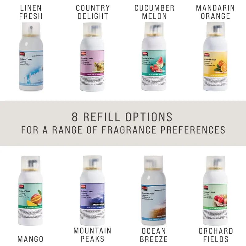 Microburst® 3000 Air Freshener Linen Fresh Aerosol 2 FLOZ Refill 12/Case
