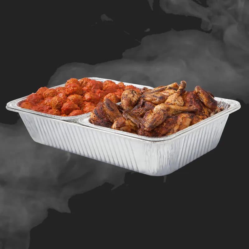 Steam Table Pan 1/2 Size 12.75X10.375X2.5 IN Aluminum Deep 100/Case