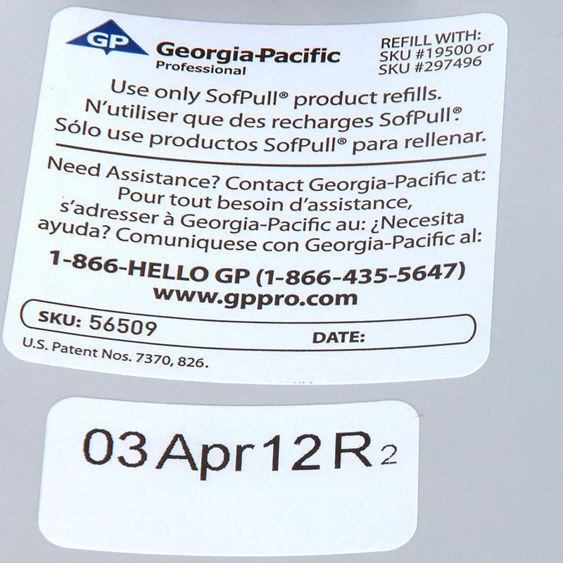 Sofpull® Toilet Paper Dispenser Smoke High Capacity Side-by-Side Centerpull 1/Each
