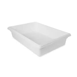 Food Storage Box 26X18X6 IN 8.5 GAL White HDPE Food Safe 1/Each