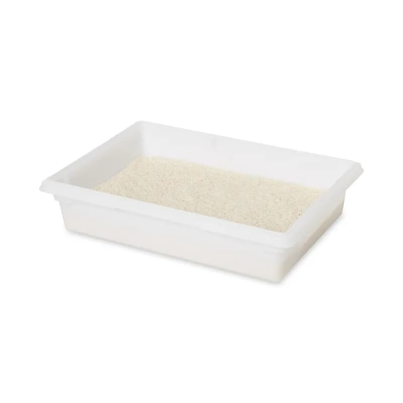 Food Storage Box 26X18X6 IN 8.5 GAL White HDPE Food Safe 1/Each