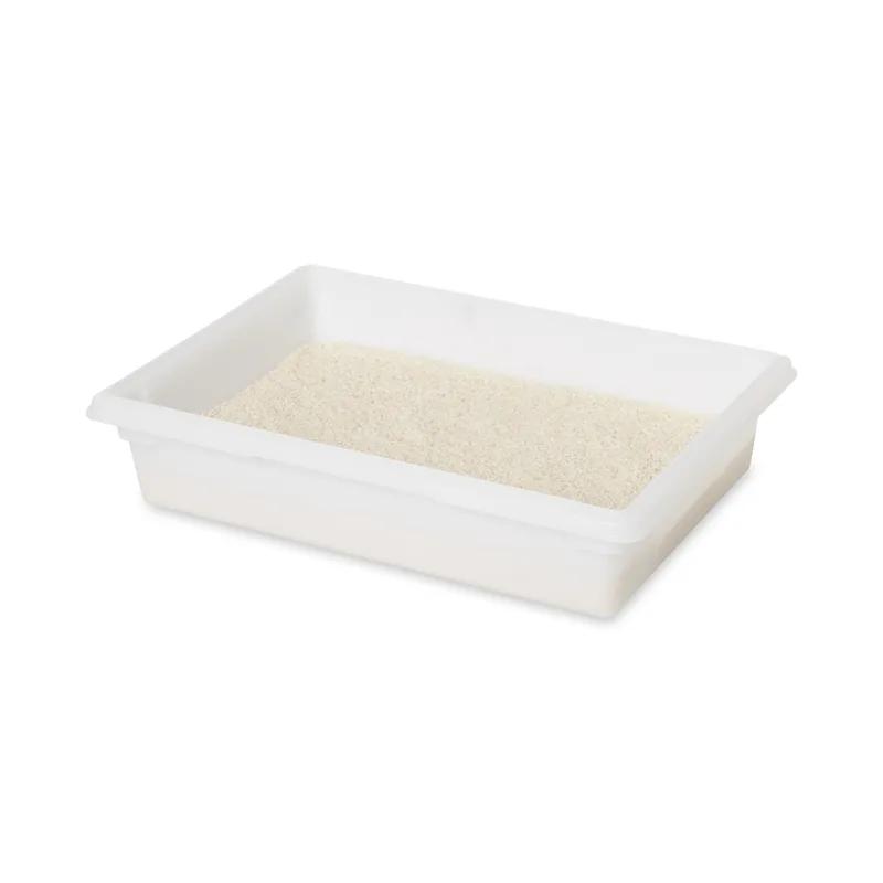 Food Storage Box 26X18X6 IN 8.5 GAL White HDPE Food Safe 1/Each