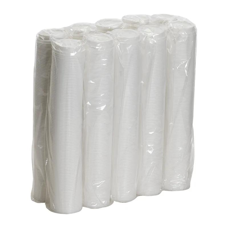 Dixie® Lid Dome Plastic White For 8 OZ Hot Cup Sip Through Identification 1000/Case
