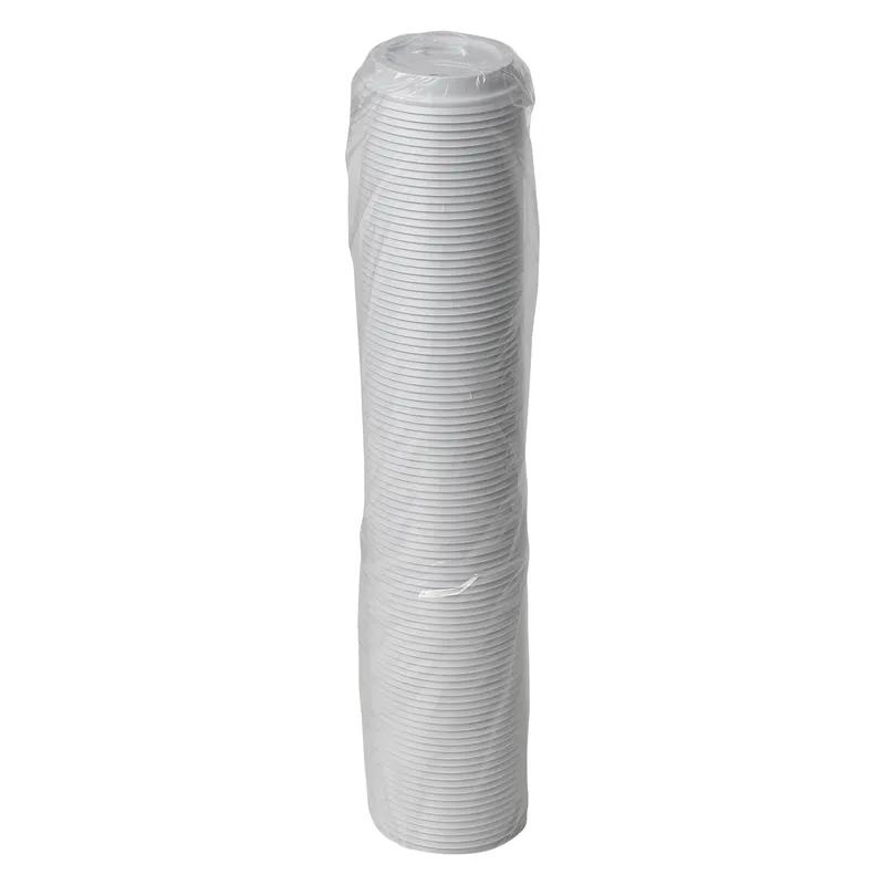 Dixie® Lid Dome Plastic White For 16-20 OZ Hot Cup Sip Through Identification 1000/Case