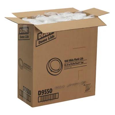 Dixie® Lid Dome Plastic White For 20-24 OZ Hot Cup Sip Through Identification 1000/Case