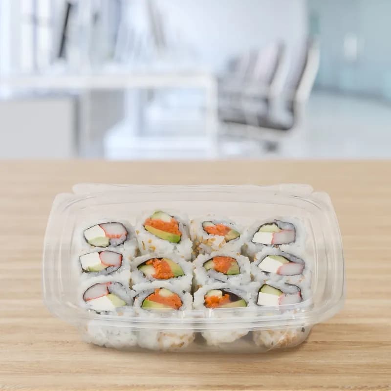 Dart® ClearPac® SafeSeal™ Cold Deli Container Base & Lid Combo With Flat Lid 20 OZ PET Clear 100 Count/Pack 2 Packs/Case